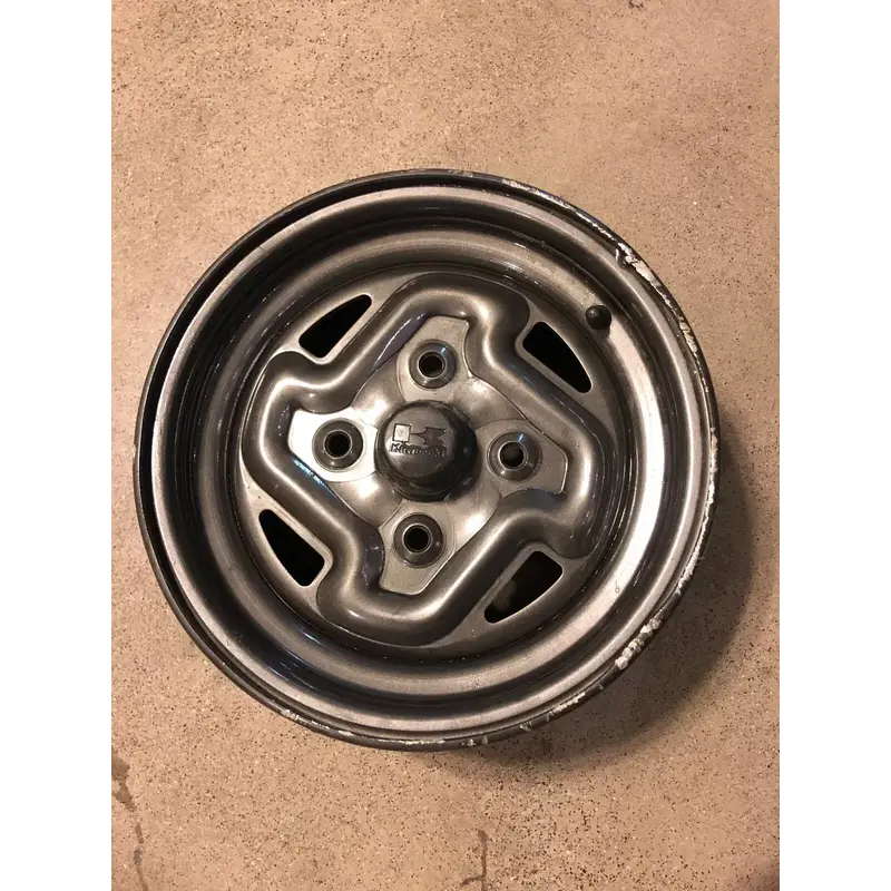 OEM 2005  Kawasaki Brute Force KVF 650 FRONT Wheel Rim 12x6 W/ CENTER CAP