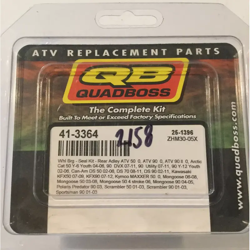 QUADBOSS ALL BALLS REAR AXLE WHEEL BEARING SEAL KIT ADLEY ATV PREDATOR SCRAMBLER