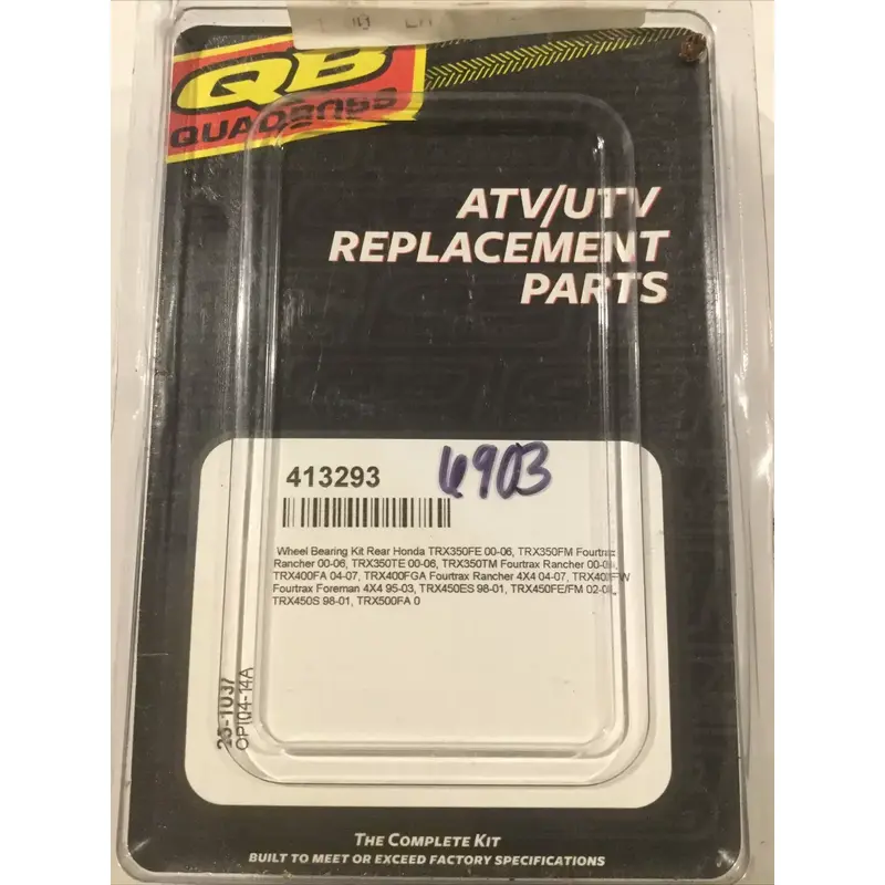 QUADBOSS ALL BALLS REAR AXLE WHEEL BEARING SEAL KIT HONDA TRX350 TRX400 TRX450