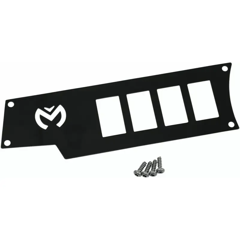 Moose Utility Division RZR Dash Plate Small 4 Switch Left Side Black 0521-1693