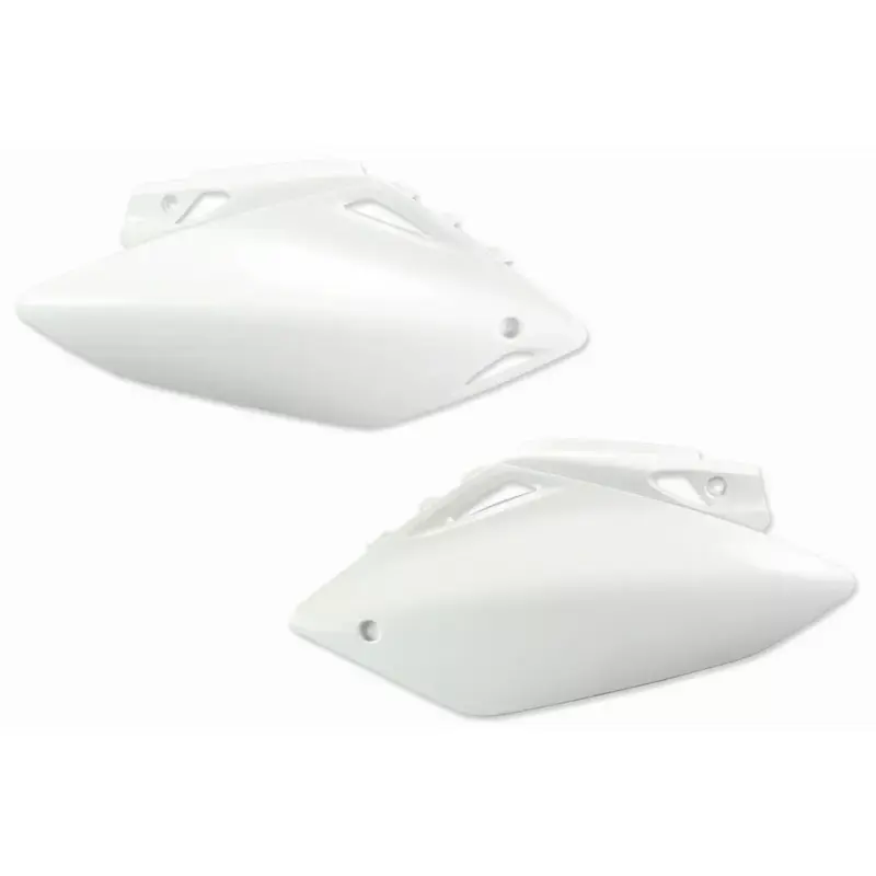 UFO Cream White Side Number Plates for CRF450R