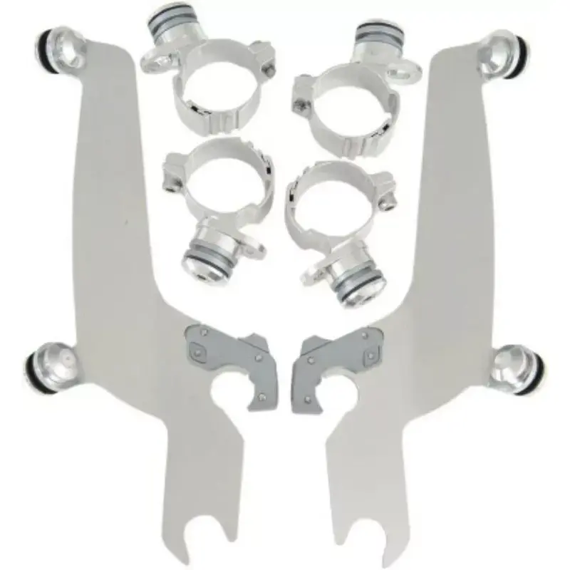 Memphis Shades Sportshield Hardware Polished Kawasaki Vulcan & Yamaha V-Star