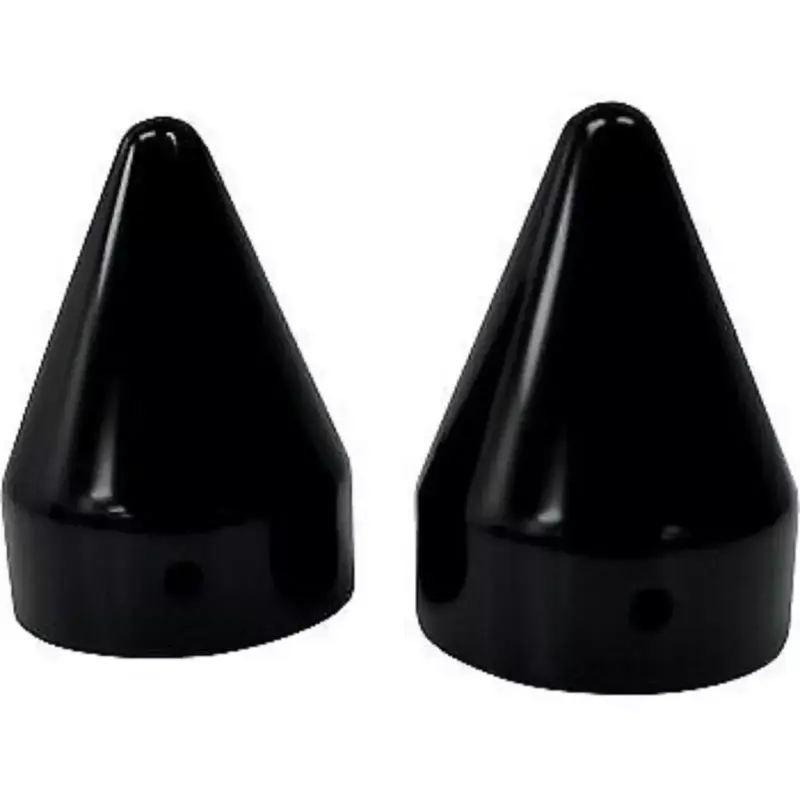 LA CHOPPERS Black Spike Axle Cap Set