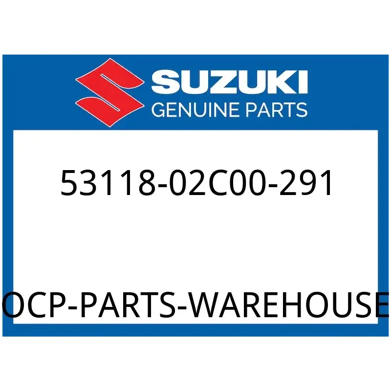 Suzuki OEM Part 53118-02C00-291 FENDER, CENTER FRONT (BLACK)
