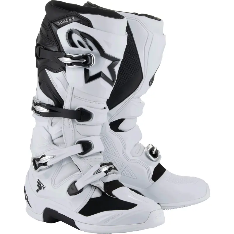 Alpinestars Tech 7 Boots White/Black - Part Number 2012025-21-8