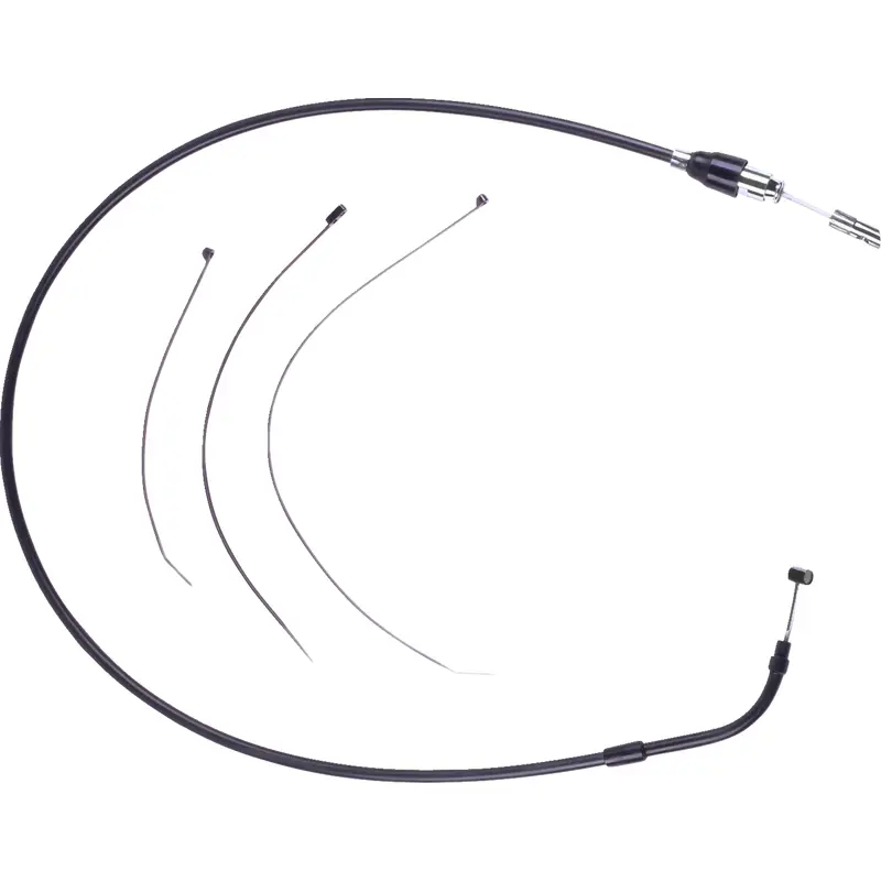 DRAG SPECIALTIES Quick Connect Clutch Cable - Upper - Black/Chrome 4323910HE