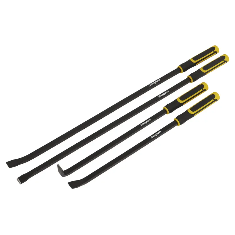 Pry Bar Set 4pc Heavy-Duty with Hammer cap - S01193