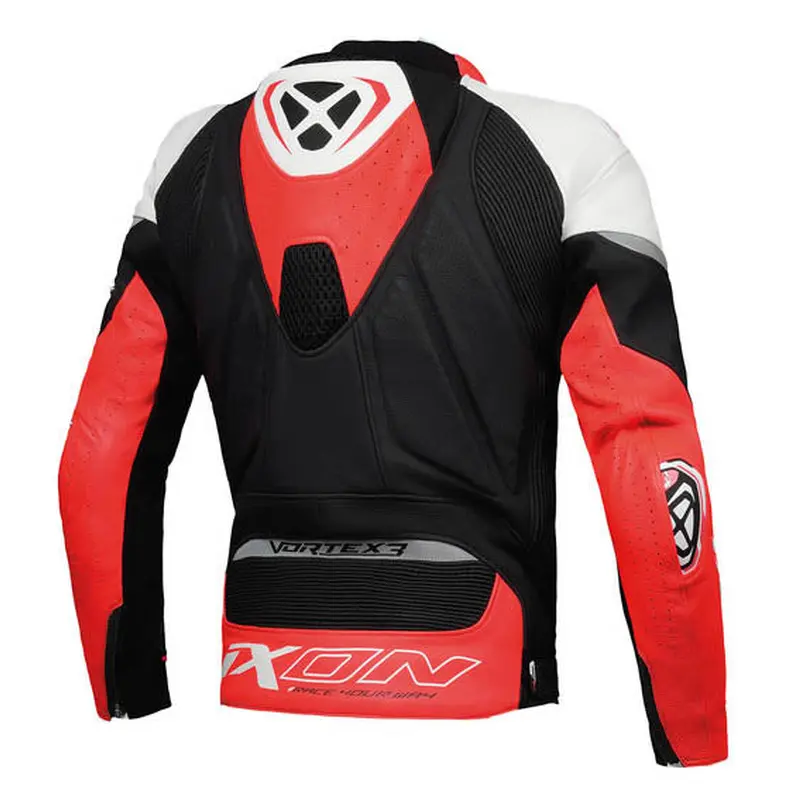 Ixon VORTEX 3 Jacket Blk/Wht/Red - Sport Leather