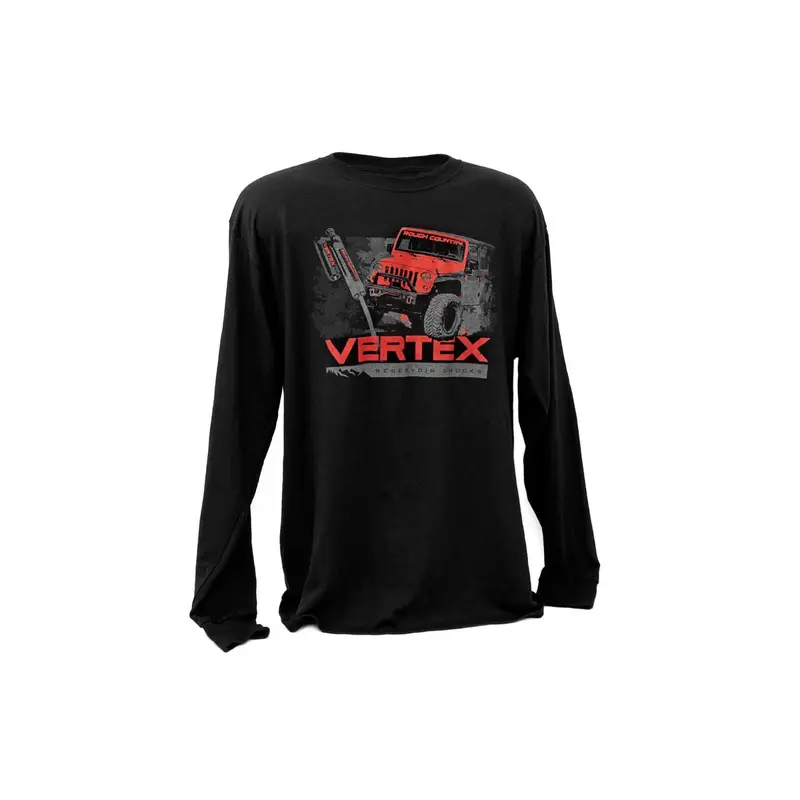 Rough Country | Rough Country T-Shirt | Long Sleeve | Vertex | Black | 2XL | 840902XL