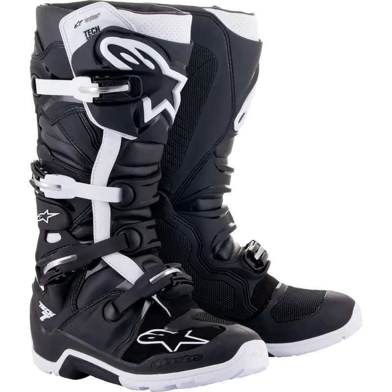Tech 7 Enduro Drystar Boots Black/White Sz 12