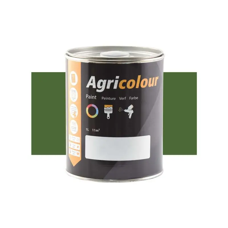Agricolour - Grass Green Gloss Paint 1L Tin - Sparex Part No. S.86010