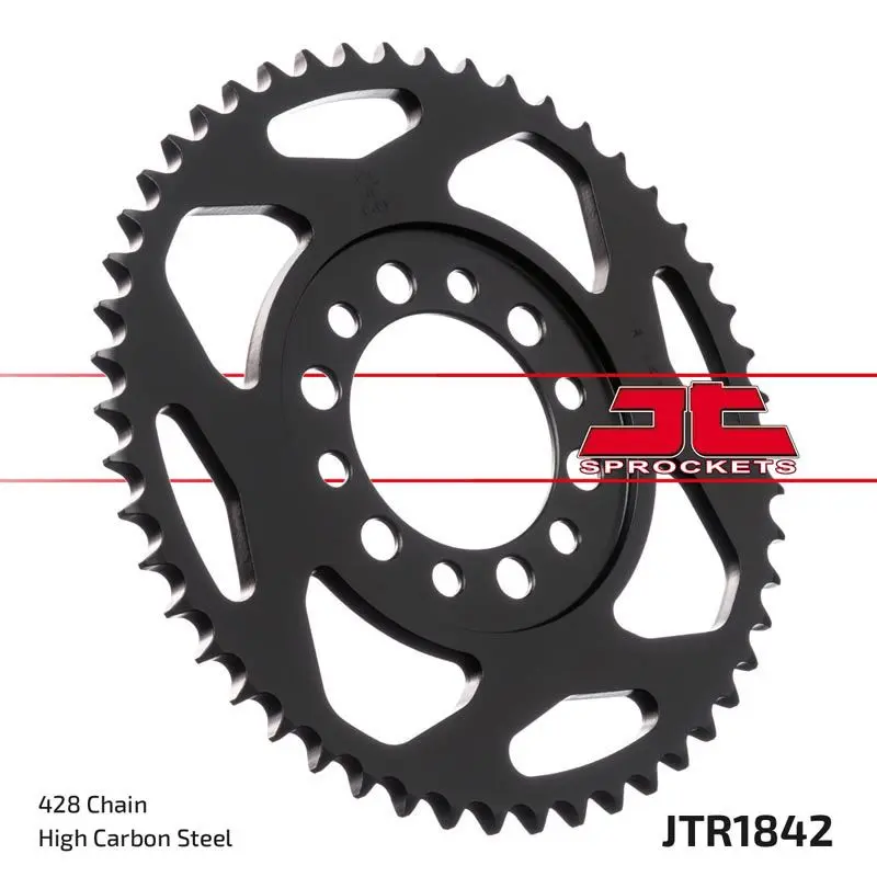 JT Sprockets Rear Steel Sprocket 52 Tooth 52T 428 Chain JTR1842.52