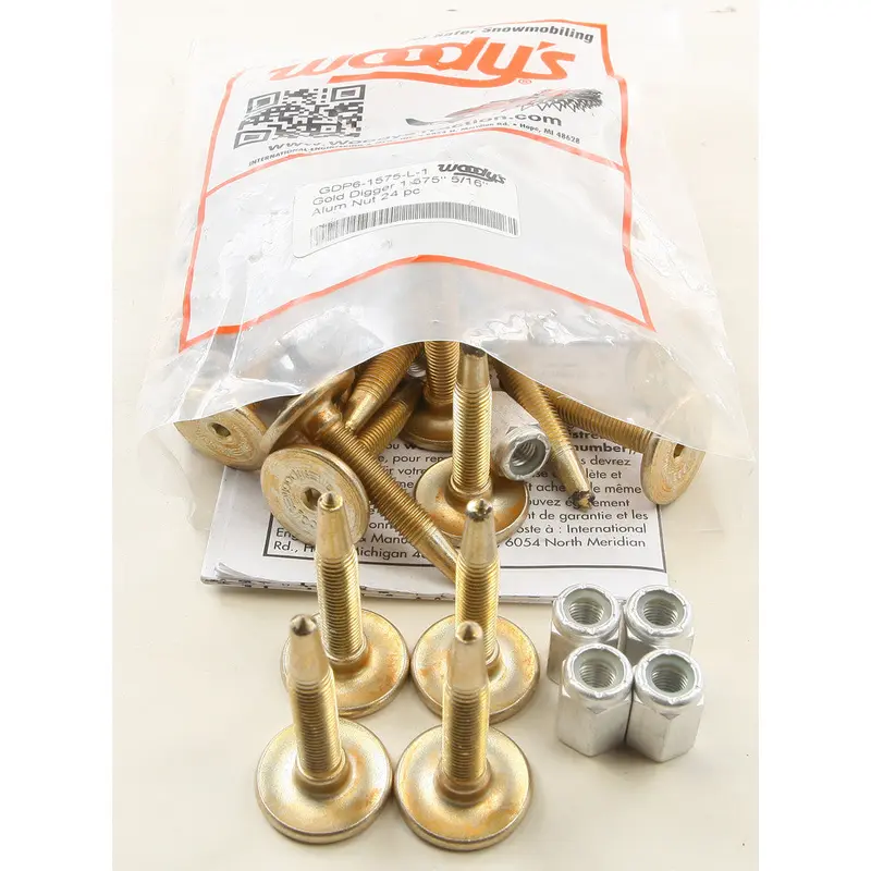 WOODYS GOLD DIGGER CARBIDE TRACTION MASTER STUD 1.575" 24/PK GDP6-1575-L
