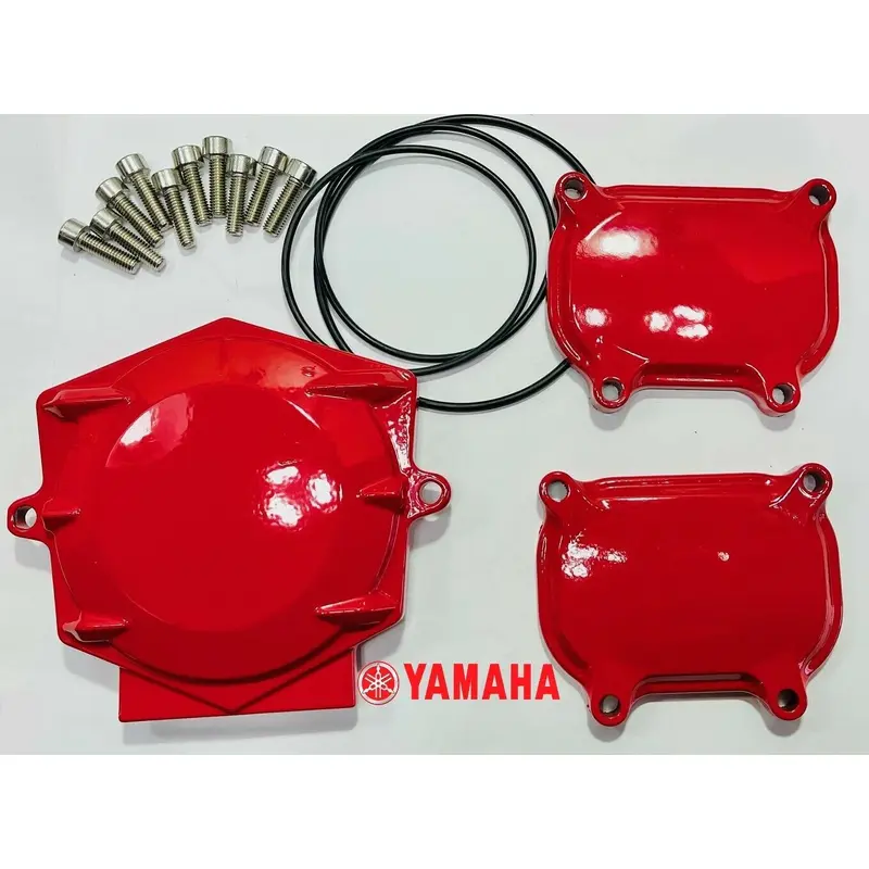 08-14 Raptor 700 700R Red Cylinder Head Red Valve Cam Covers Side Cover Covers