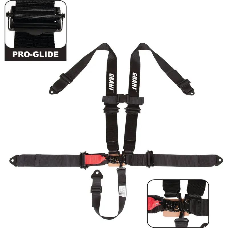 5 Point Safety Harness W/O Pads Black 3" Straps