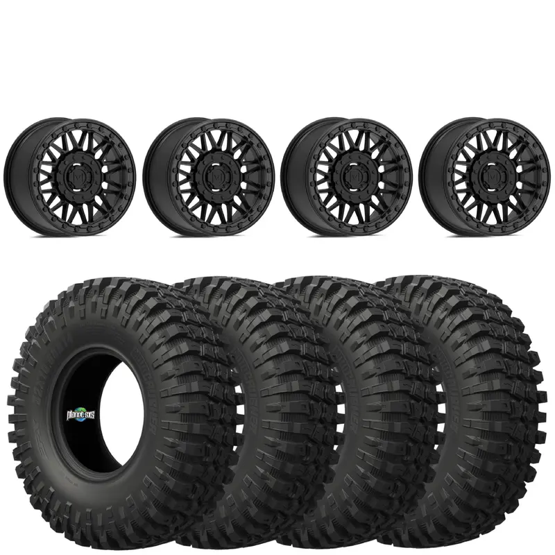 VALOR OFFROAD SATIN BLACK V08 BEADLOCKS ON EFX MOTOCRUSHER