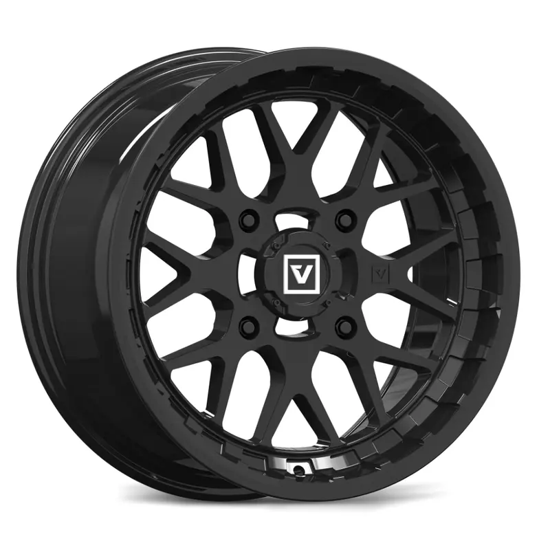 V03 14X7 +25MM 4X137 GLOSS BLACK