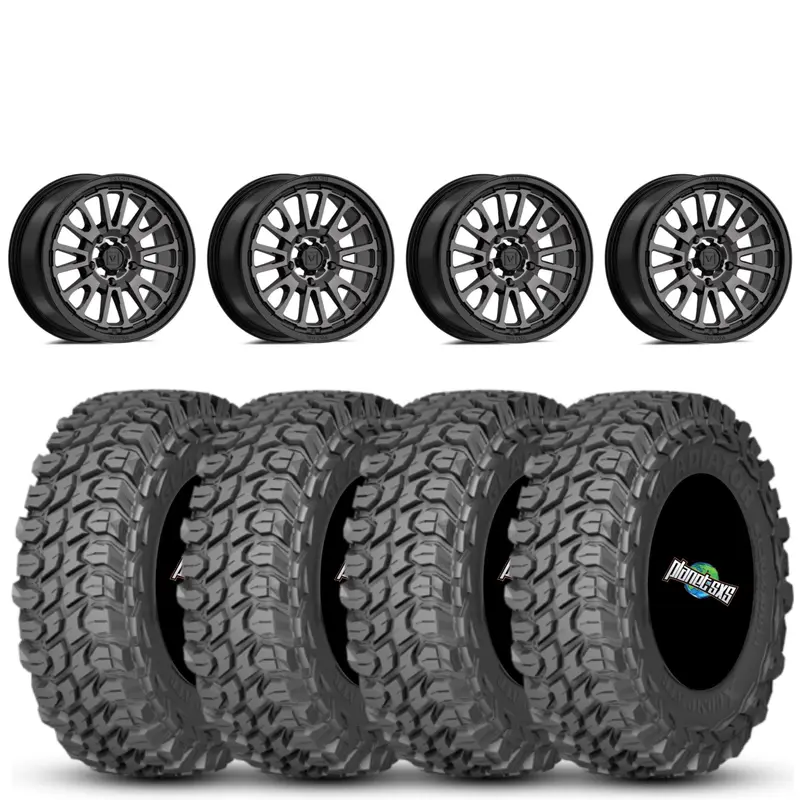 Valor V14 15x7 Dark Tint 5+2 5/4.5 on Gladiator X Comp 10 Ply 32x10-15