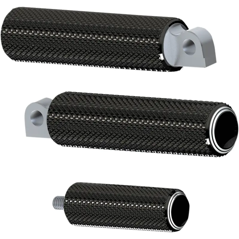 ARLEN NESS Footpegs - Dual Ring - Black 07-934