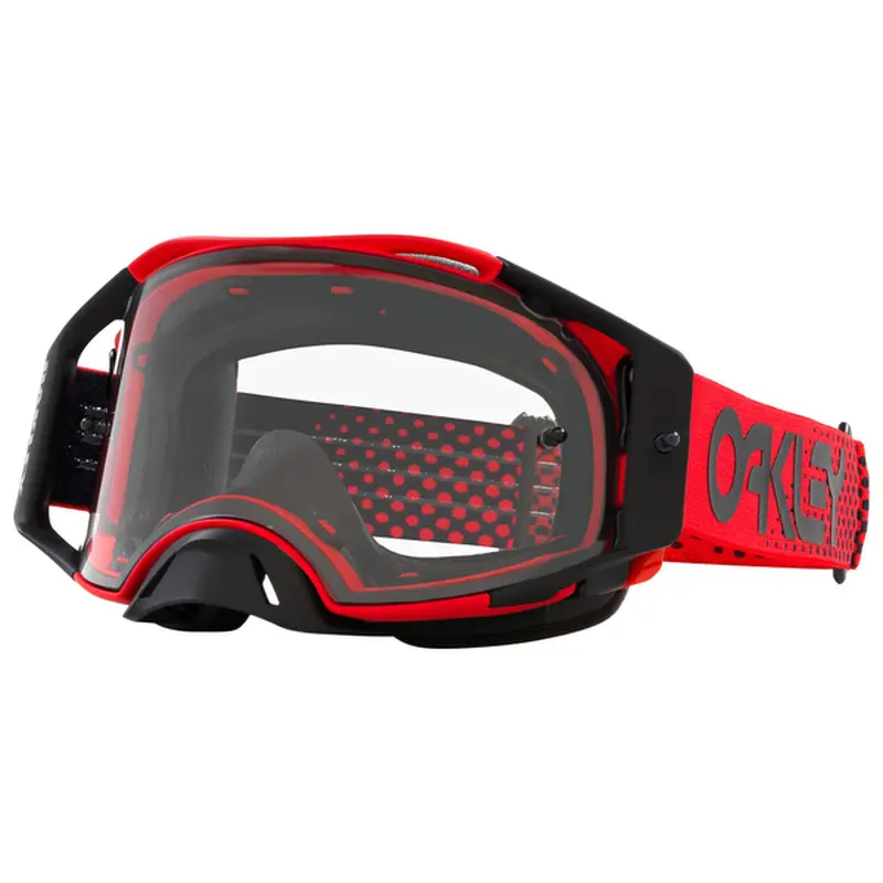 OAKLEY AIRBRAKE MX MOTO RED CLEAR LENS, CLEAR LENS OA OO7046-A9, OA OO7046-E1