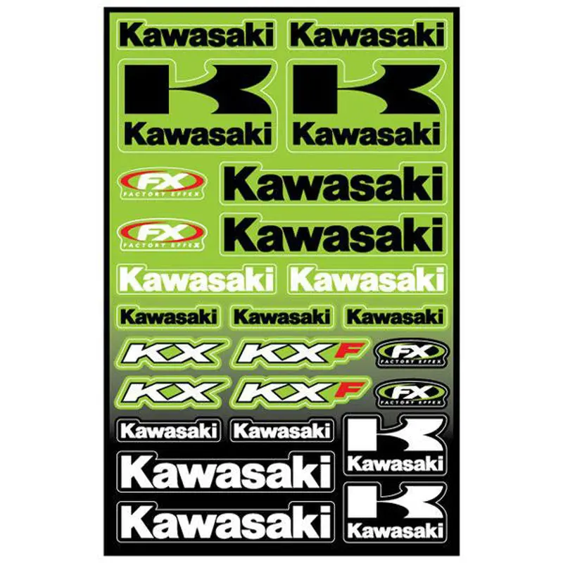ensemble d'autocollants kawasaki