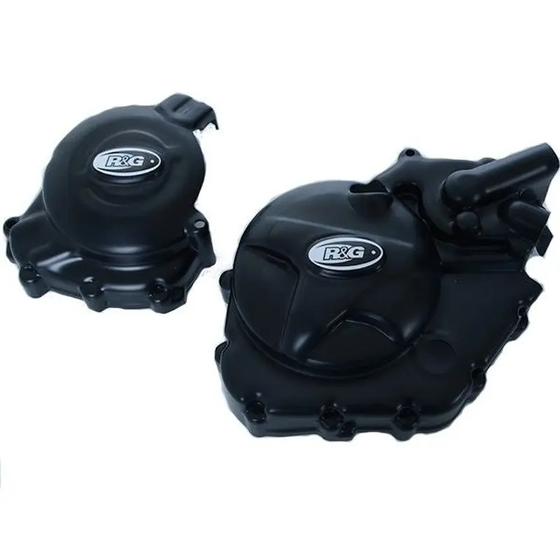 R&G Racing Black 2 Piece Engine Case Cover Kit For 2016-2018 Suzuki SV650 Unfaired
