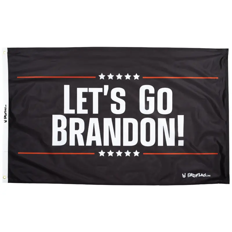 Black Let's Go Brandon Flag