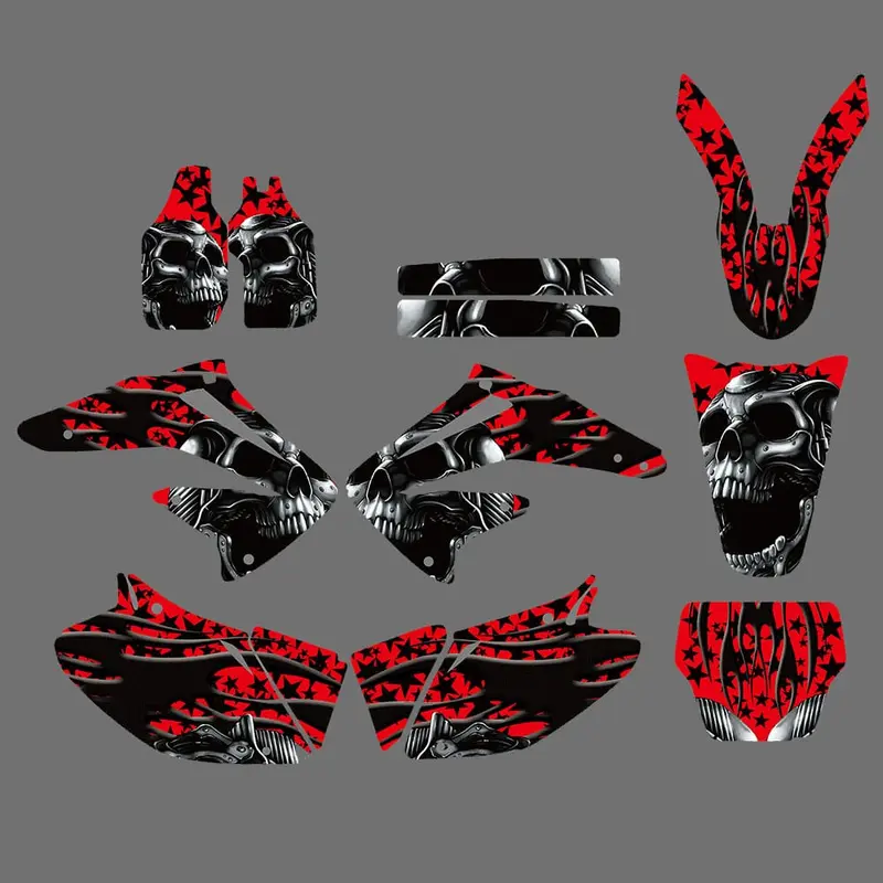 Motorcycle Team Graphics Background Sticker for Honda CRF450/R 02-04