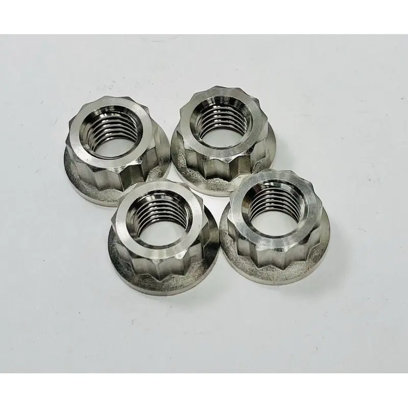 YFZ450 YFZ 450 Ti Kibblewhite Head Stud Nuts  Titanium Replacement Nut Set Of 4