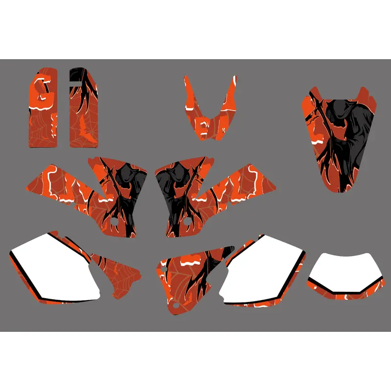 Motocross Team Full Graphic Decals Stickers Kit For KTM EXC 2003
