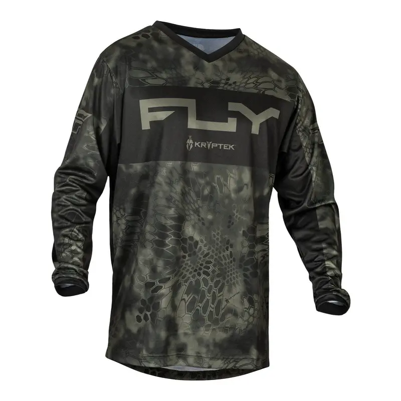 FLY Racing F-16 S.E. Kryptek Jersey - Moss Grey / Black