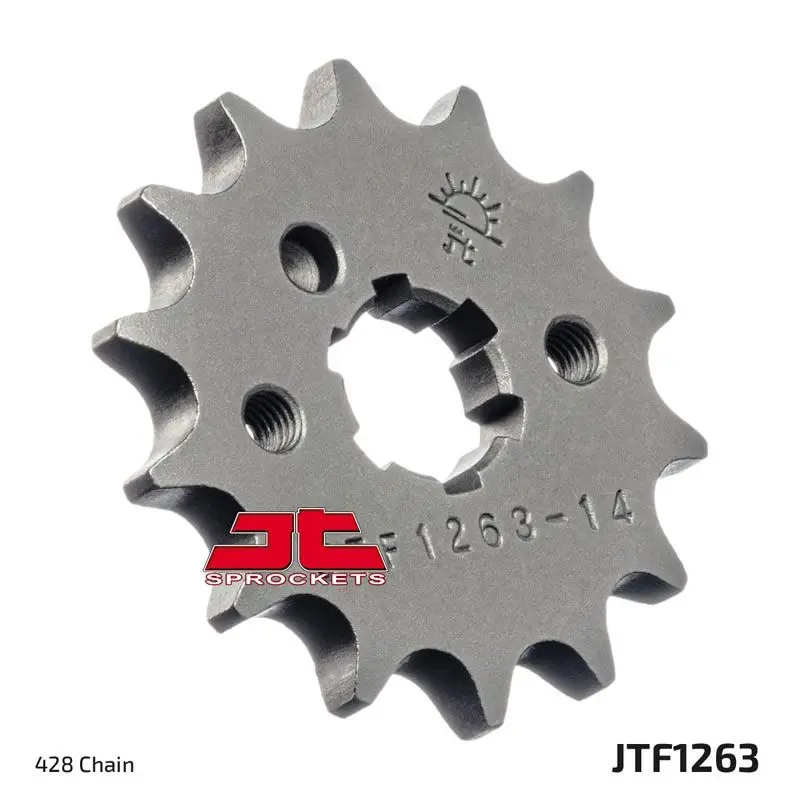JT Sprockets Front Steel Countershaft Sprocket 12 Tooth 12T 428 Chain