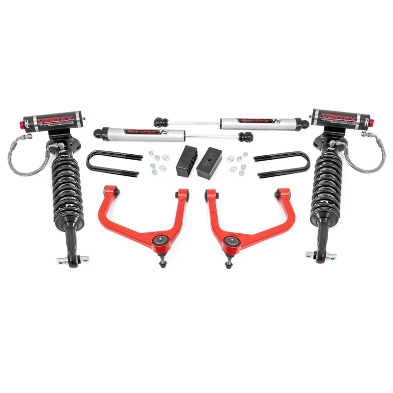 Rough Country | 3.5 Inch Lift Kit | Vertex/V2 | GMC Sierra 1500 2WD/4WD (2025) | 110557RED