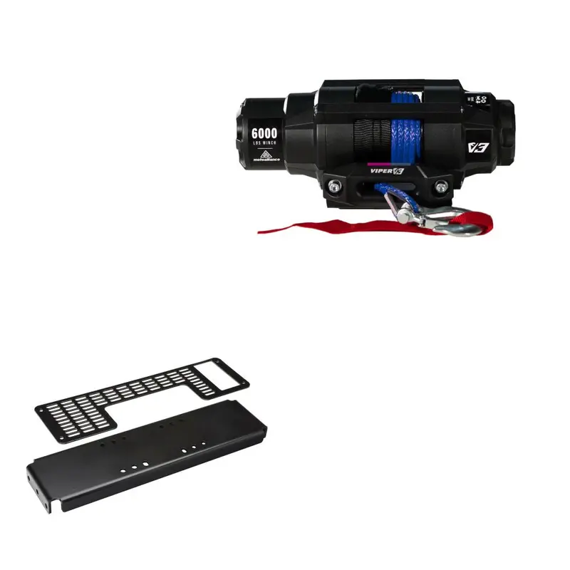 Viper 6000lbs V3 Winch Blue Rope With Mount For Polaris Ranger TM 2004-2006