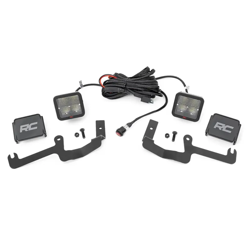 LED Light Kit | Ditch Mount | 2" Spectrum Pair | Spot | Chevy Silverado 1500 (19-24) | 80841