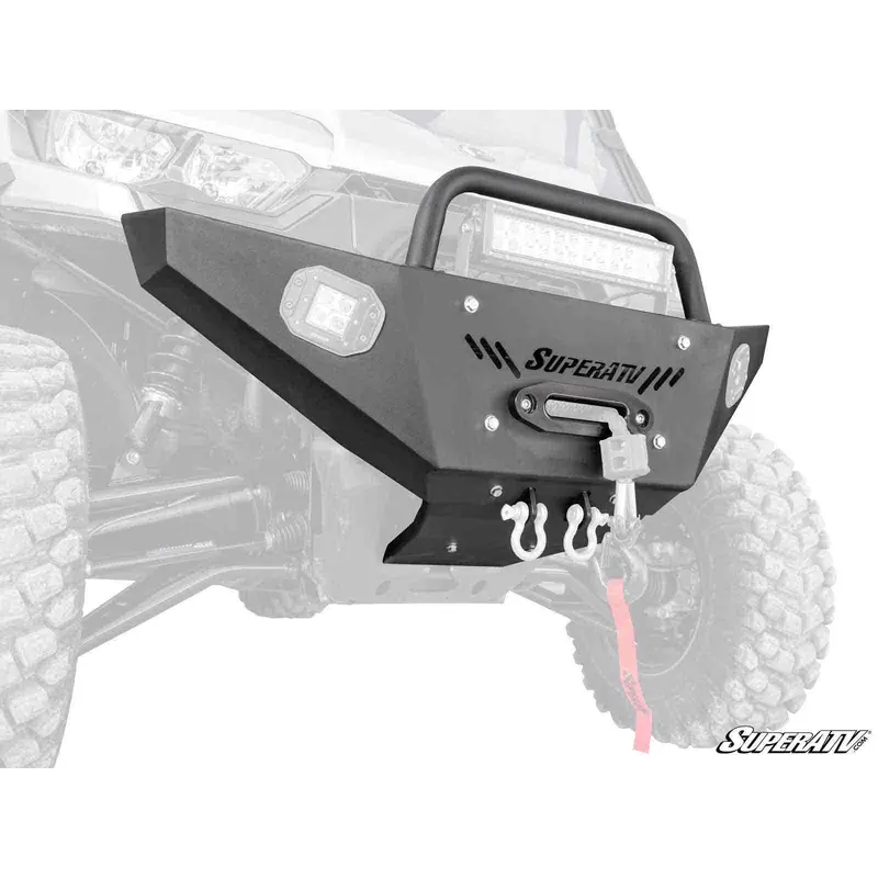 SuperATV Can-Am Defender Heavy Weight Winch-Ready Front Bumper