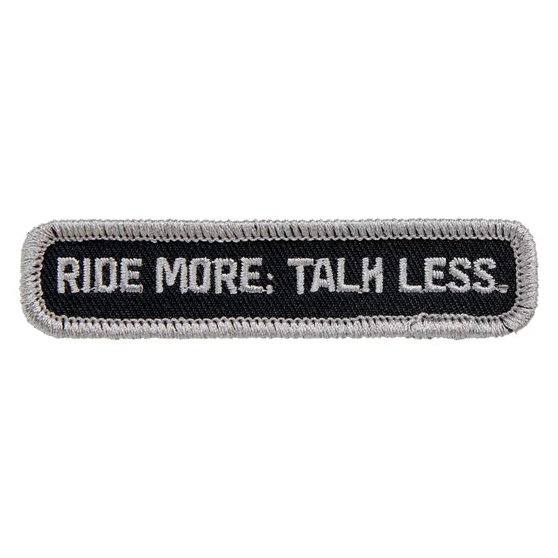 BILTWELL PATCH 3.5" [TALK LESS BLACK/GREY] 8.9CM