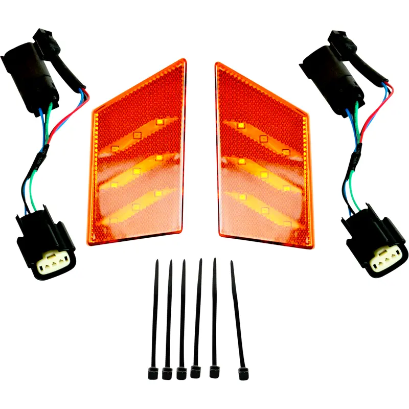 SHOW CHROME Gold Aura Turn Signal - Amber - Slingshot 44-112
