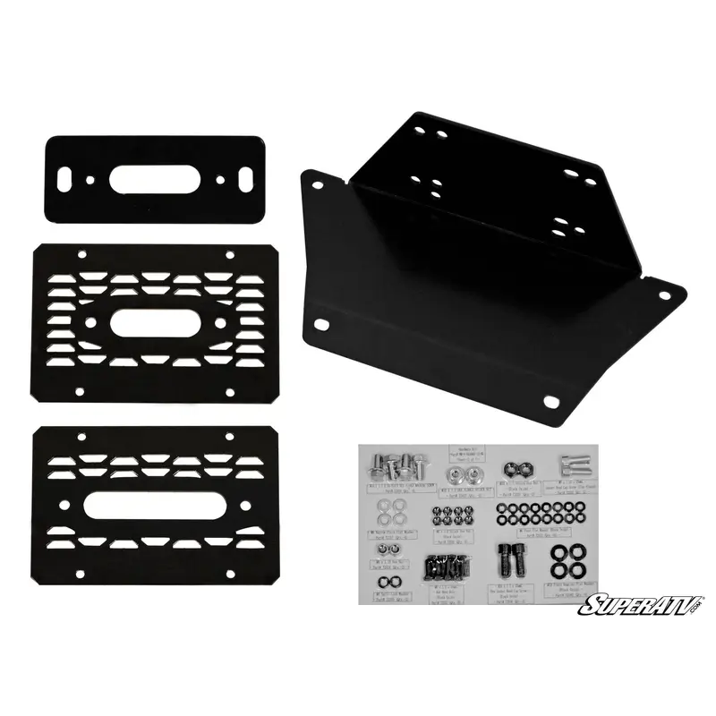 SuperATV Polaris Ranger 1000 Winch Mounting Plate