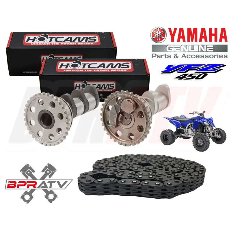 YFZ450 YFZ 450 Big Bore Hotcams Hot Cams Stage 3 Camshafts OEM Cam Timing Chain
