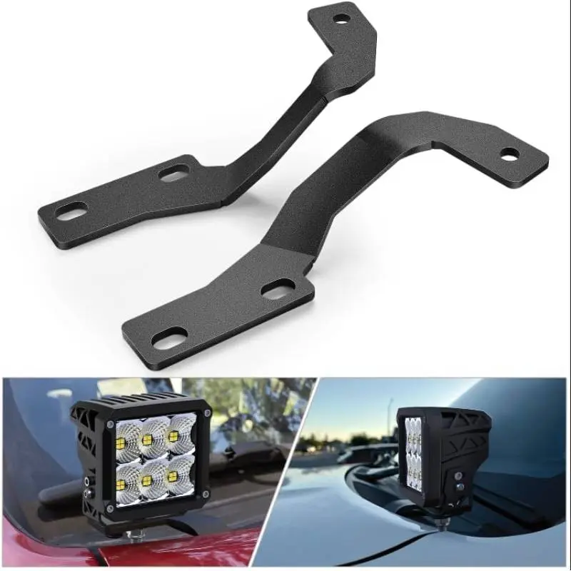 Ditch Light Hood Hinges Mounts For 2010-2023 Toyota 4Runner
