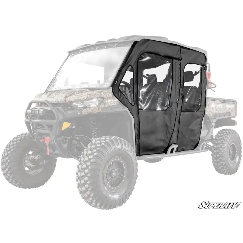 SuperATV Primal Soft Cab Enclosure Doors for Can-Am Defender MAX (4 Seater)