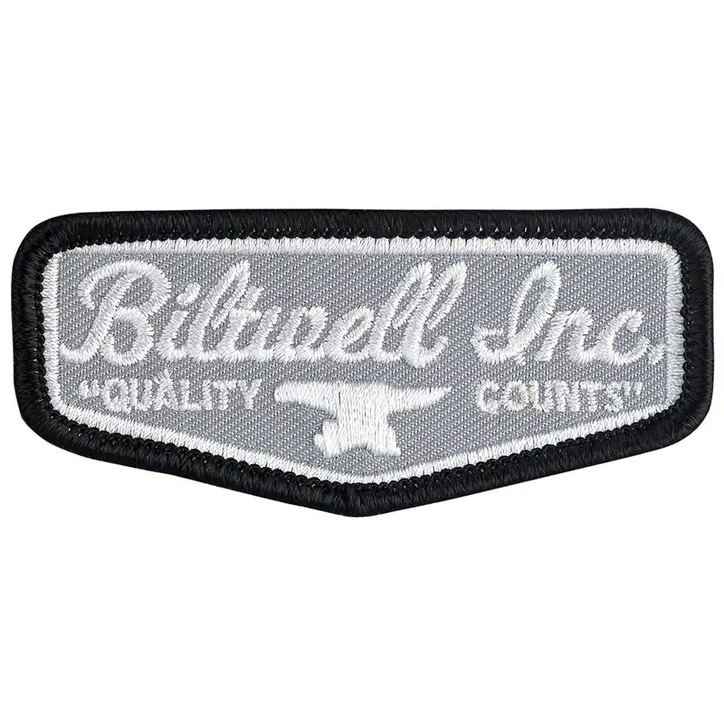 BILTWELL PATCH 3" [SHIELD GREY/BLACK/WHITE] 7.6CM