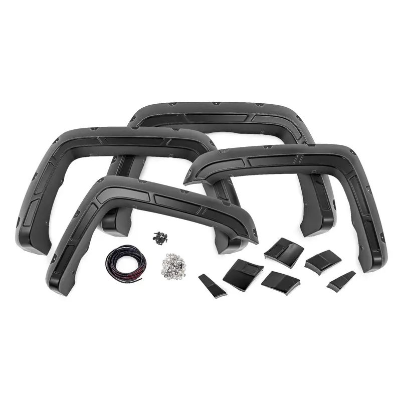 Pocket Fender Flares  | Silver | GMC Sierra 1500 (14-18)/Sierra 2500 HD (15-19)  | A-G11611-GAN