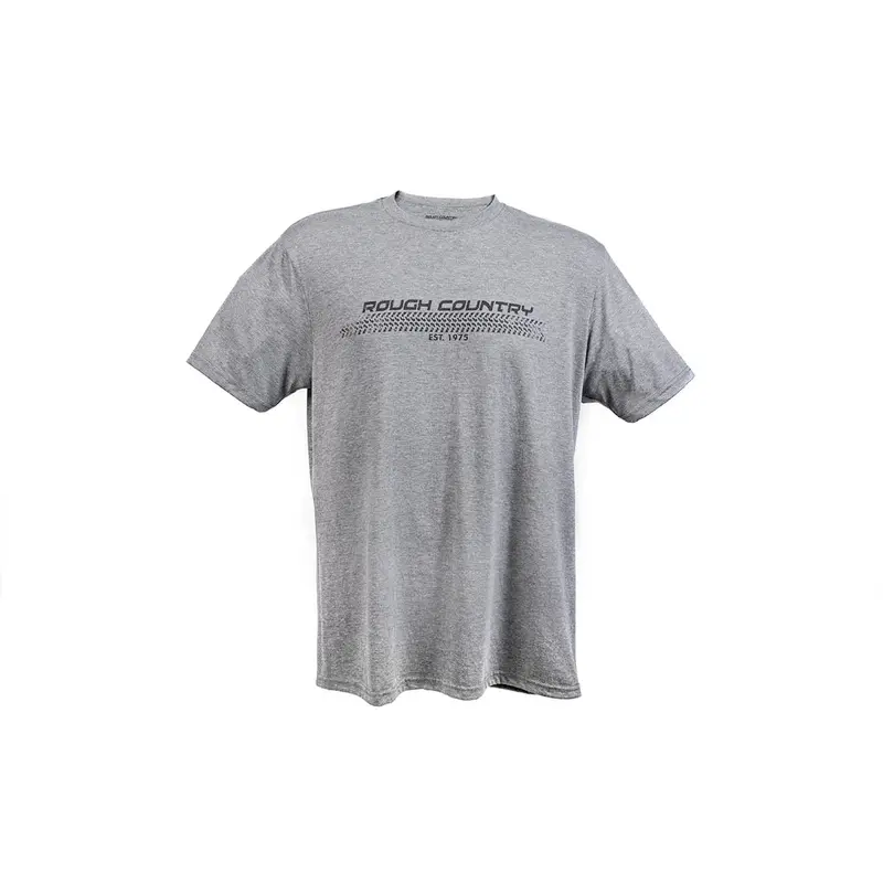 Rough Country | Rough Country T-Shirt | Horizontal Tread | Grey | SM | 84077SM