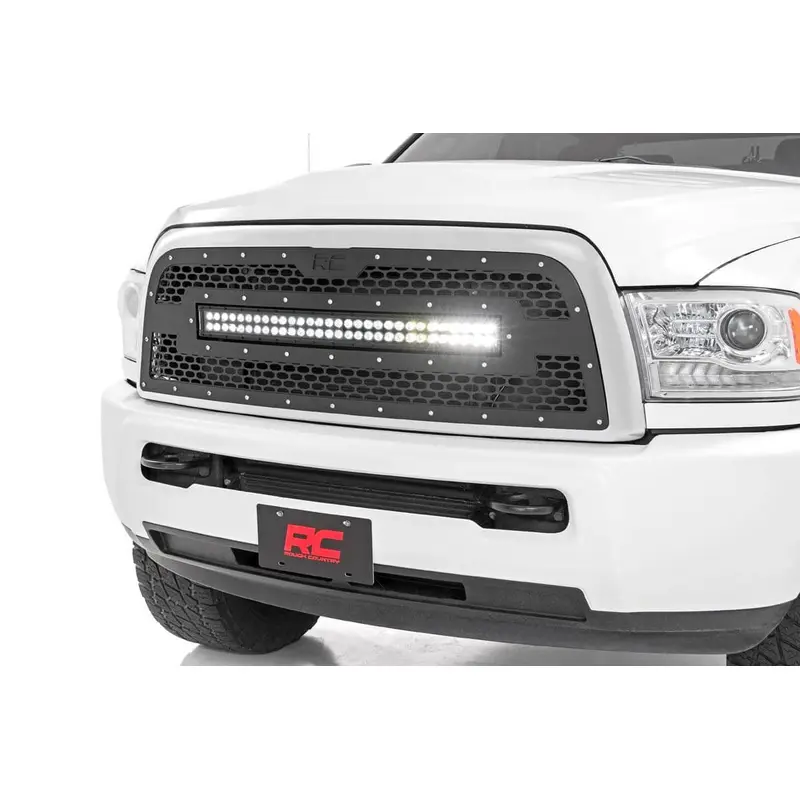 Mesh Grille | 30" Dual Row LED | Black | Ram 2500/3500 2WD/4WD (2013-2018) | 70152