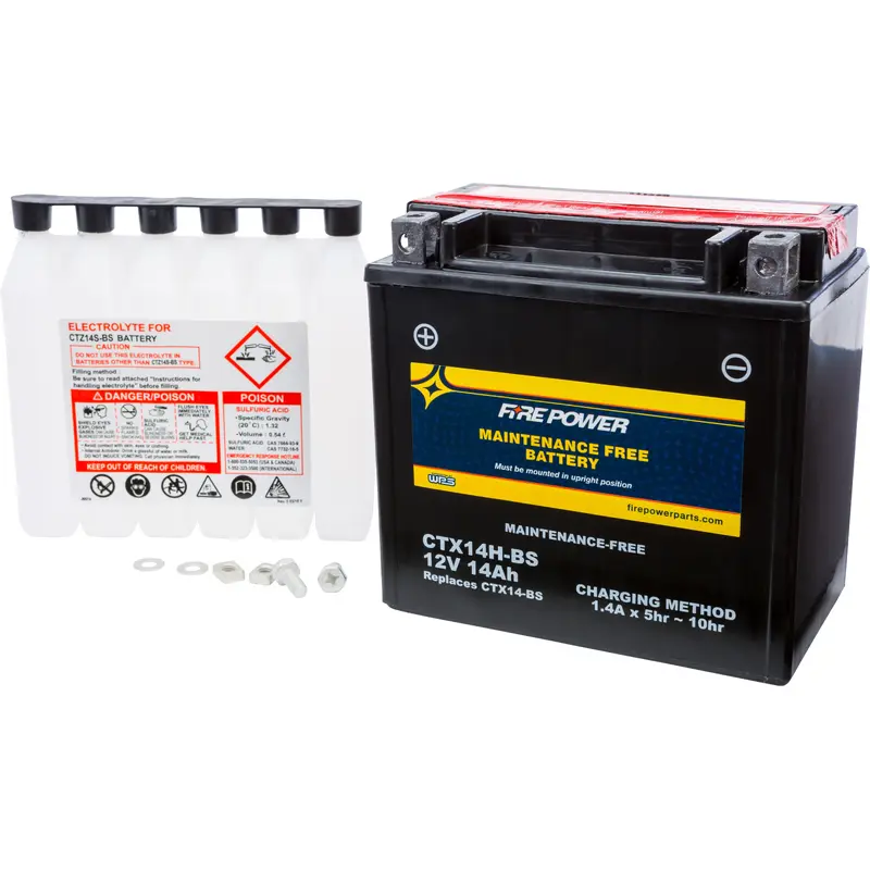 FIRE POWER BATTERY CTX14H-BS MAINTENANCE FREE CTX14H-BS