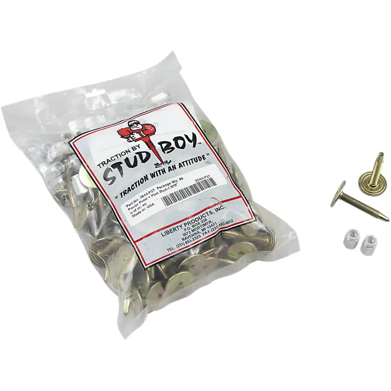 STUD BOY Studs with Locknuts - 1.375" - 96 Pack 2437-P3