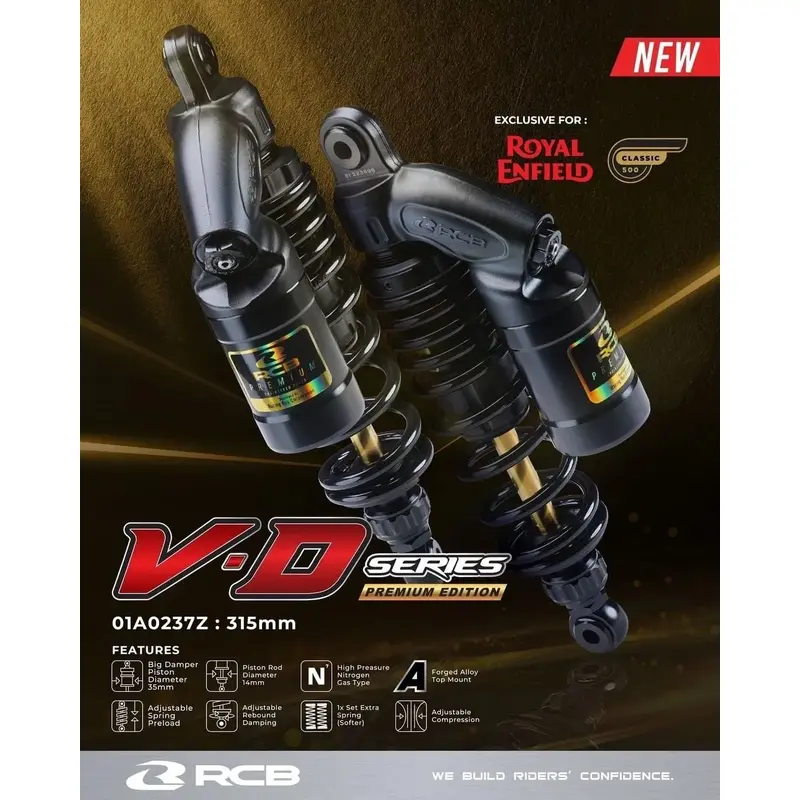 RCB RACING BOY Royal Enfield Classic 500 BS4 & BS6 Adjustable Suspension