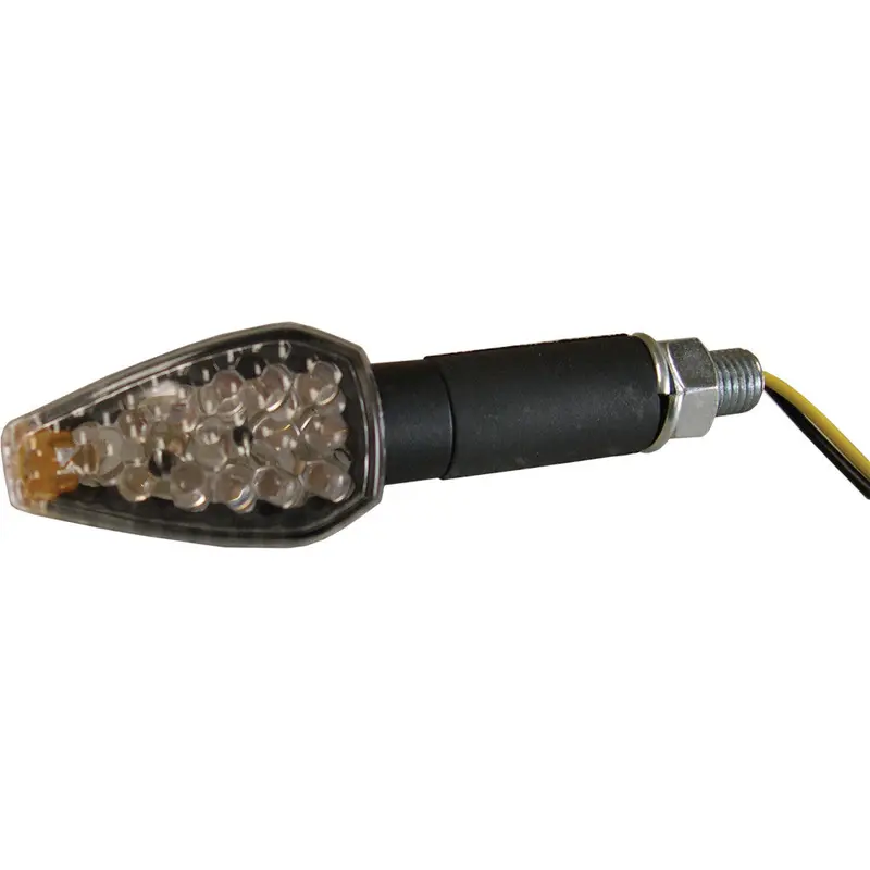 DMP NEW ARROW 9 LED MARKER LIGHTS BLACK SHORT W/AMBER LENS 900-0071